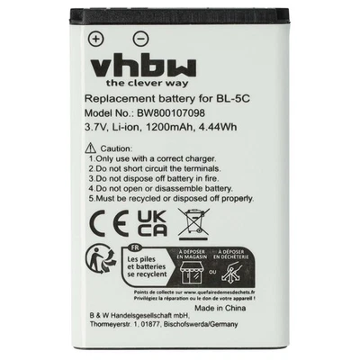 VHBW Akku für Doro Primo 215 405 1200mAh