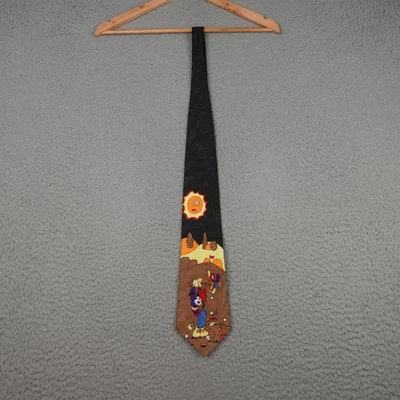 Corbata Goofy De Colección Para Hombre Talla Única Negra Golf Novedad Mickey Unlimited Años 90 Foto 1 de 4