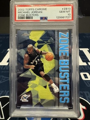 2002 Topps Chrome Michael Jordan Zone Busters PSA 10!! - Изображение 1 из 2