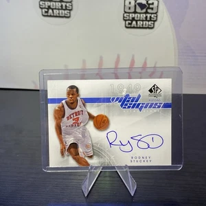 2008-09 Upper Deck UD SP Authentic Vital Signs Rodney Stuckey Pistons Auto #RS - Picture 1 of 2