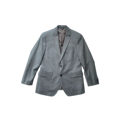 Banana Republic Blazer Slim Fit Jacket 100% Wool Grey Sky Pinstriped Men's 40S - Image 1 of 4