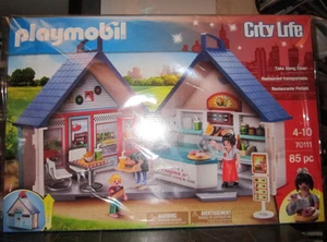 Playmobil 70111 Restaurant transportable mint in sealed box private collection - Picture 1 of 8