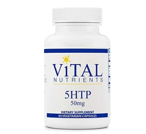 Vital Nutrients - 5HTP Vegan 60 Vegetarian Capsules per Bottle - 50 mg. - Picture 1 of 5