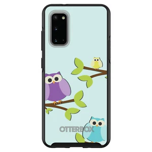Custom OtterBox Symmetry for Samsung Galaxy S - Blue Purple Yellow Owls - Picture 1 of 25