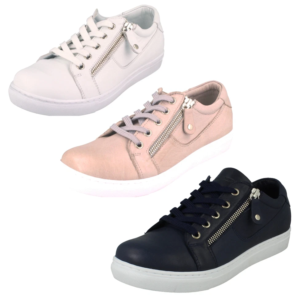 Ladies Padders Casual Soft Leather Trainers 'Arora' - Image 1 of 1
