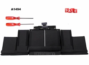 A1494 Akku für Apple Macbook Pro 15" A1398 Late 2013 Mid 2014 Batterie - Afbeelding 1 van 12