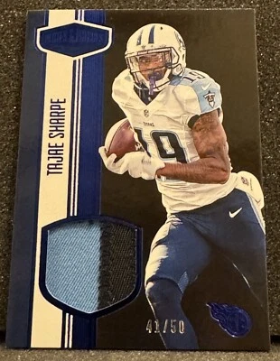 2016 Plates & Patches ROOKIE PATCH BLUE 41/50 Tajae Sharpe Tennessee Titans - Image 1 of 2
