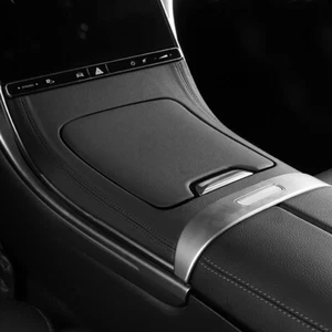 Leather Center Console Gear Shift Panel Cover for Mercedes Benz C W206 C200 300 - Picture 1 of 6