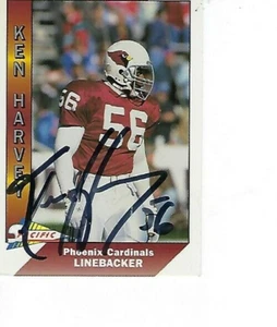 KEN HARVEY FIRMADO 1991 PACIFIC #403 - CARDENALES ARIZONA - Imagen 1 de 1