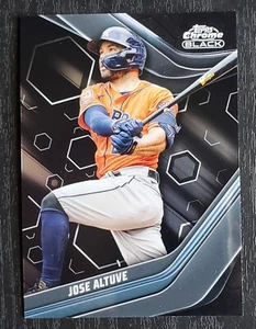 #9 Jose Altuve 2023 Topps Chrome Black Houston Astros - Picture 1 of 2