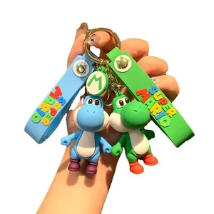 Cartoon Super Mario Dinosaur PVC Keychain Bag Pendant Bubble Dragon - Picture 1 of 21