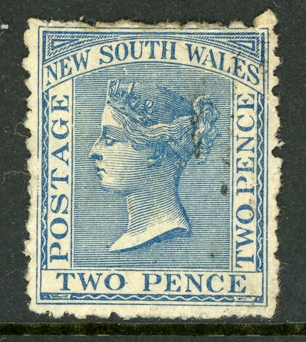 Australia 1871 NSW 2p Blue Perf 11x12 VFU G255 ⭐⭐⭐⭐⭐⭐ Cover