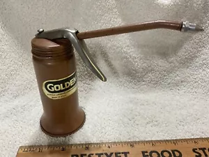 Vintage Dutton Lainson Co. Goldenrod no. 600 Pump Oil Can 6oz - Picture 1 of 7