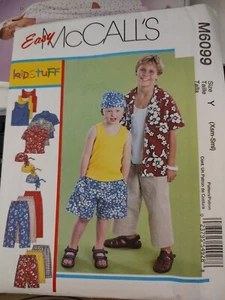 Jungen Schnittmuster zum Nähen. McCall's 6099 Gr. XSM - kleine Kleidungsstückliste in Beschreibung - Bild 1 von 4