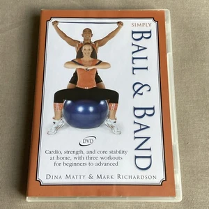 Simply Ball & Band Pilates Principles (DVD) Exercise Guide Dina Matty Richardson - Picture 1 of 5