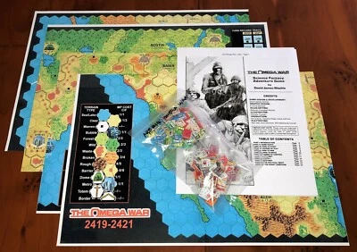 Omega War, Sci-Fi, Armageddon, Ares #14, 200 counters + 4 maps + Rules + table - Image 1 of 4