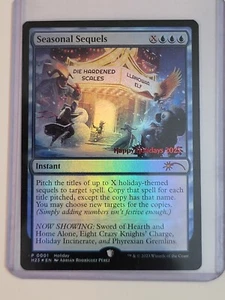 2023 MTG Holiday promo card Seasonal Sequels Wizards of the Coast .  - Bild 1 von 3