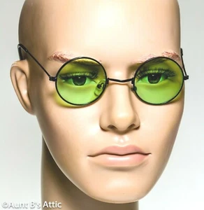 60's Lennon Style Glasses Round Tinted Lens Groovy Costume Accessory - Picture 1 of 6