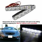 6 LED White DRL Bumper daytime running light driving universal Fits Nissan inf