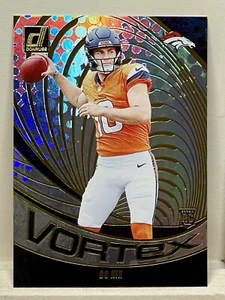Panini Donruss Bo Nix Vortex 2024 - Denver Broncos novato #VOR-BNI - Imagen 1 de 3
