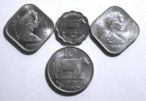 4 HIGHLY COLLECTIBLE BAILIWICK OF GEURNSEY COINS. VGC - Picture 1 of 2