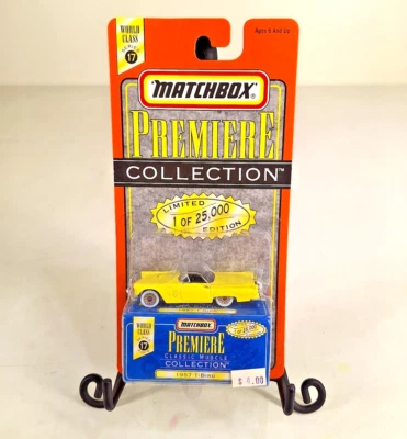 Matchbox Premiere Collection Yellow 1957 T-Bird Series 3 1:64 Scale Die Cast NIP - Image 1 of 4