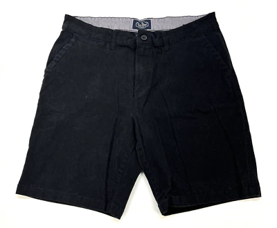 Nat Nast Original Zip Flat Front 98% Cotton 2% Spandex Shorts Men 36 Black - Image 1 of 4