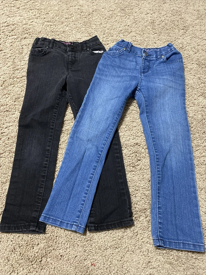 Детские брюки 2 изделия джинсы брюки комплект размер 5 - Изображение 1 из 4