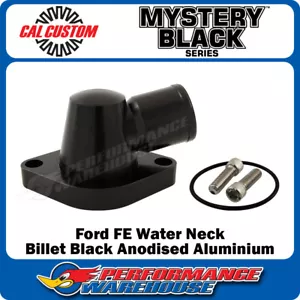 Ford FE Engine Black Anodised Aluminium 90° Water Neck T/Stat Housing 390 427 - Picture 1 of 3