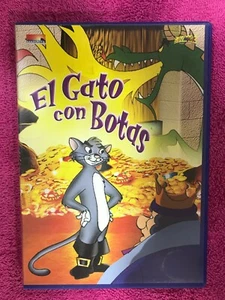 EL GATO CON BOTAS DVD DIBUJOS ANIMADOS ESPAÑOL INGLES AM - Imagen 1 de 3