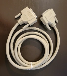 Vintage 6 Fuß 25-Pin IEEE-1284 kompatibles paralleles Druckerkabel PSJ - Bild 1 von 6