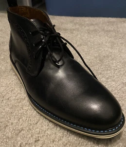 Steve Madden Mens Leather Closed Toe Mid-Calf Boots, Black, Size 11 - Picture 1 of 5