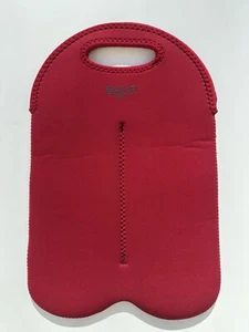 Built NY BYOBAG Double Wine Red Neoprene 2 Bottle Reusable Insulated Tote Bag - Picture 1 of 4