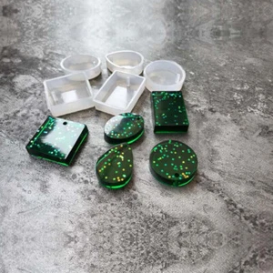 5pcs Silicone Mould Resin Decor Crafts Jewelry Making Mold Epoxy Resin Mold, - Picture 1 of 12