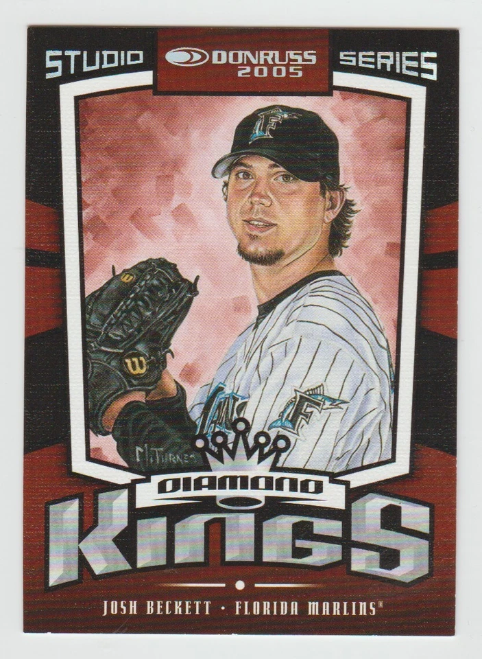 JOSH BECKETT Donruss Diamond Kings STUDIO SERIES BLACK #100/100 Bookends 1/1 SSP - Image 1 of 2