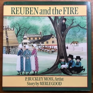 Autographed 1993 HC DJ 1st ED Reuben the Fire P Buckley Moss Merle Good PA Dutch - Picture 1 of 10
