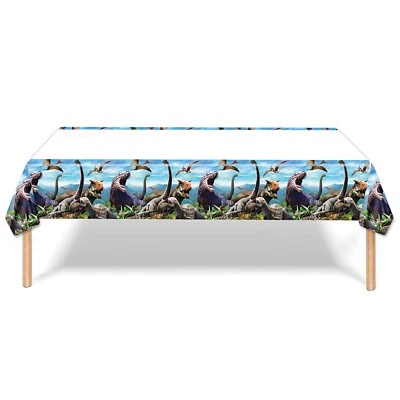 Dinosaur Table Cover Party Supplies Tablecloth Kids Children Birthday Decoration - image 1 of 2