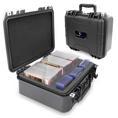 Casematix Graded Card Case Fits PSA BGS SGC Slabs & Toploaders Hard Storage Box - Image 1 of 4