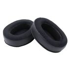 Memory Foam Earpad - Black PU/Velour - Suitable For Large Over The Ear Headphone