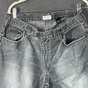 Vintage Y2K DKNY grau/schwarz Low Rise Performance Denim 36x30 (lesen) - Bild 1 von 15