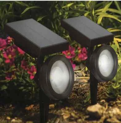 Member's Mark, 2 Pk - Garden LED Accent Solar Spotlight  | Oil-Rubbed Bronze - Image 1 of 3