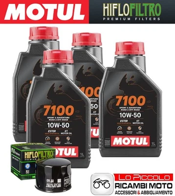 Kit Tagliando 4 OLIO [MOTUL] 7100 10w50 + FILTRO Bmw K 1300 S 2014 2015 Foto 1 de 4