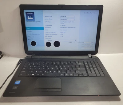 Toshiba Satellite C55-B5299 w/Celeron N2830, 2GB RAM, 500GB HDD for Repair #0292 - Image 1 of 4