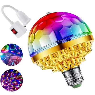 Mini Discokugel,RGB Discokugel 360° Rotierend,Disco Licht Party Lichter,LED D... - Bild 1 von 4