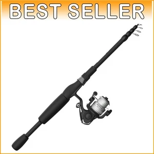 Compact 5FT Spinning Reel and Telescopic Rod Combo - Perfect for Trout Fishing - Picture 1 of 11