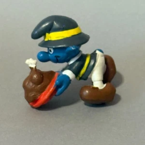 Vintage Smurfs Toy Figure Peyo Schleich Bully Germany Smurf 1978 Thanksgiving - Picture 1 of 3