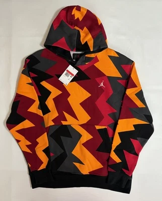Sudadera con capucha para hombre Nike Jordan MVP roja/naranja talla grande estampado FB7014-619 Foto 1 de 4