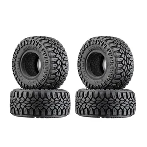 NEW GPM 1.0" Crawler Rubber Tires w/Foam Inserts (4) for TRX4M FREE US SHIP - Picture 1 of 8