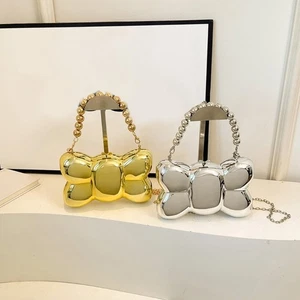 Unique Butterfly Design Acrylic Clutch Shoulder Bag With Chain For Evening Event - Picture 1 of 10
