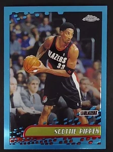 2001 Topps Chrome Scottie Pippen #39 Portland Trail Blazers NBA Card - Picture 1 of 10